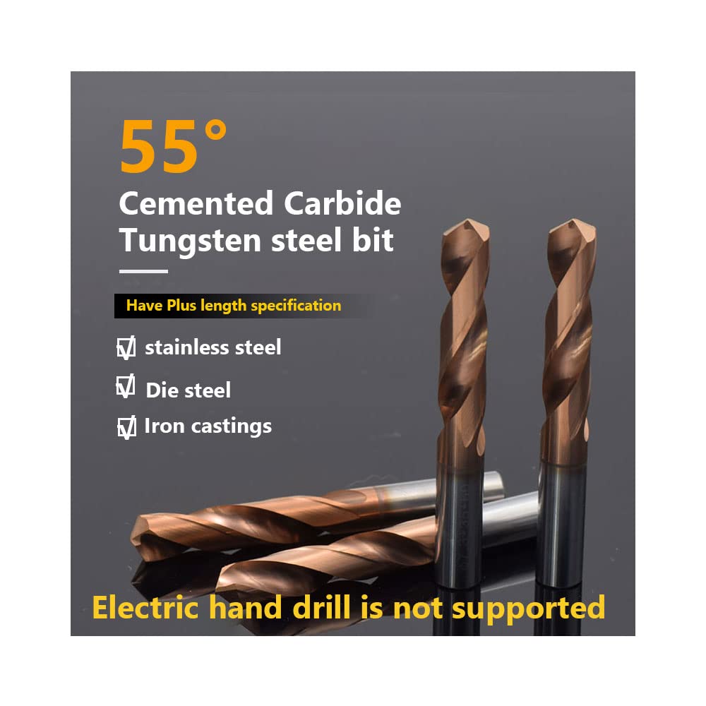 Tungsten steel drill bit Solid Carbide Drill Bits Twist Drill Bit for Hard Alloy Stainless Tool,HRC55,13mm