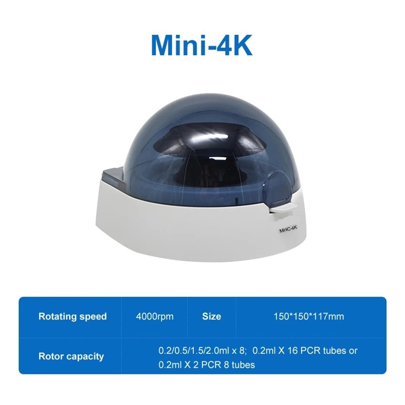 Mikrowirówka 4000/7000 obr./min, laboratoryjna wirówka stołowa, miniaturowa wirówka o niskim poziomie hałasu Wysoka prędkość(Mini-4k)