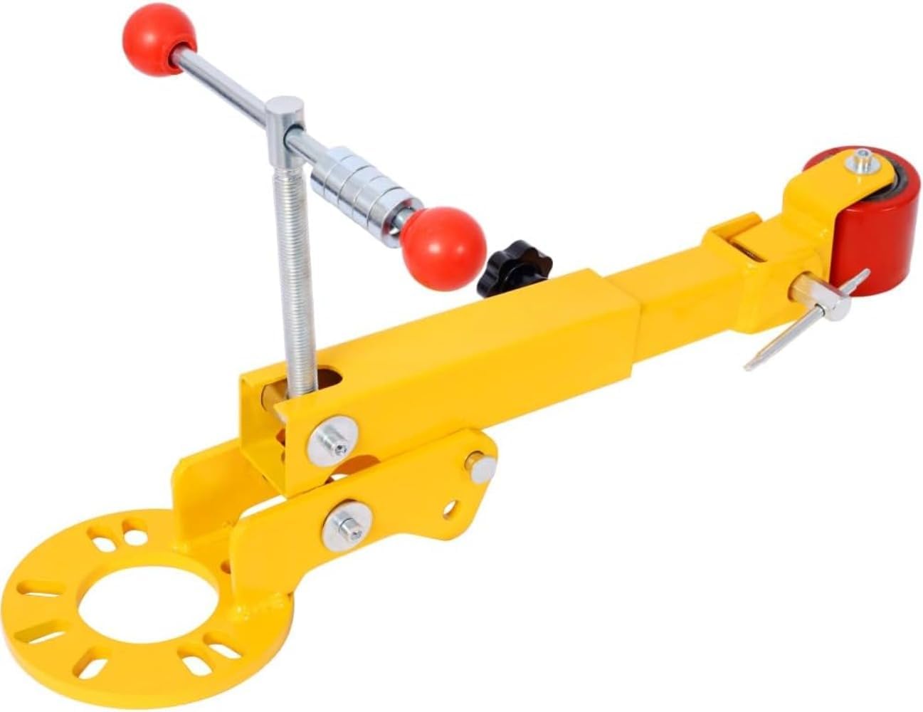 Compatible with Cars & Light Trucks, Heavy-Duty Universal Fender Roller Tool Kit, Adjustable Arm Wheel Arch Lip Rolling Tool with 4/5-Bolt Adapter Plate
