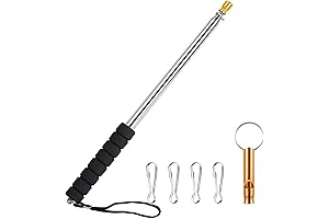 9.8ft Telescopic Flag Pole _ Handheld Retractable Portable Extendable Flagpole
