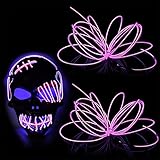 Melndiea EL Wire 2 Pack-9.8ft Portable Neon Rope Lights Strip-Wearable Battery Pack Body...