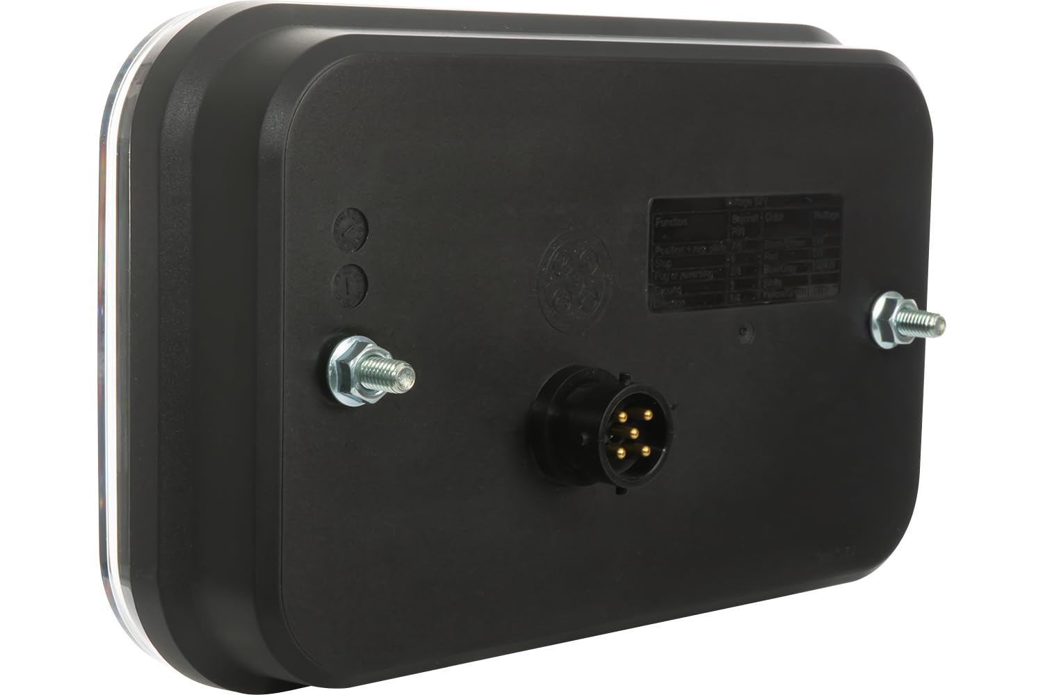 FRISTOM Piloto Trasero Derecho FT-270 LED 6 Funciones para Remolque Luz de Posición Freno Marcha Atrás Intermitente Reflector 12V 5 PIN 200x130x50mm