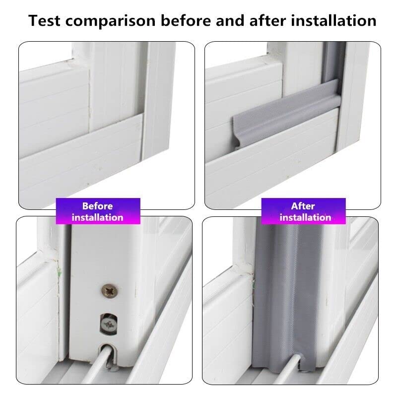 40m Ventanas Tira De Sellado Insonorizado Autoadhesivo Espuma Acústica Puerta Corredera Ventanas Tira De Sellado Cinta De Separación De Clima-Blanco,30m