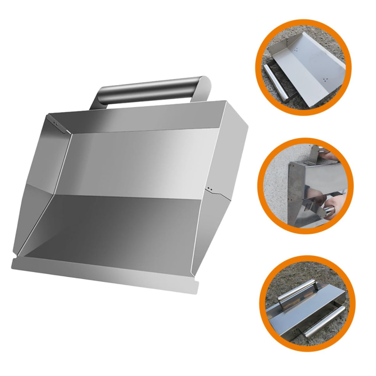 VILLCASE Llana de Hormigón para Acabado de Paredes Herramienta para Mampostería Llana Multiusos para Bordes de Hormigón para Trabajos de Albañilería y Acabado de Superficies Interiores