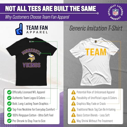 Image of NFL Gameday Cotton Blend T-Shirt for Men and Women - Licensed
