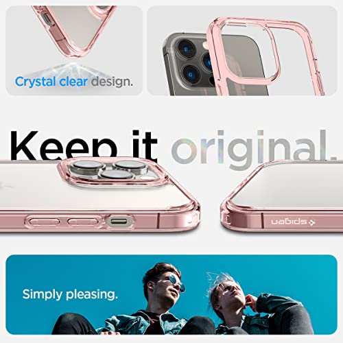 Image of Spigen for iPhone 14 Pro Max Case, Ultra Hybrid [No Magnet Ring][Anti-Yellowing] - Rose Crystal