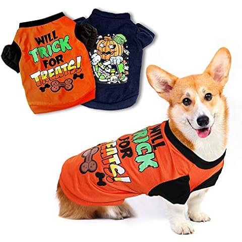 Juego de 2 camisas para perro de Halloween N YUEPET Cover