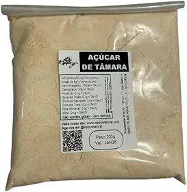Açúcar de tâmara (farinha da fruta) - 250g - adoçante natural e saudável | Kippys Natural