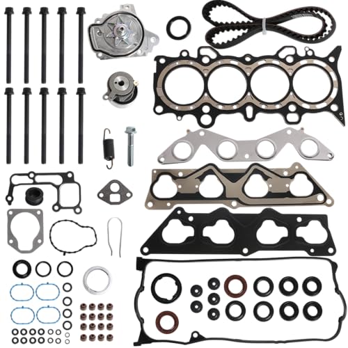 Image of Head Gasket Set with Timing Belt Kit, 1.7L, fit for Honda Civic HX /EX 1668CC /1700CC 1.7L 2001-2005 D17A2 D17A6 OE# HS26236PT HS26236PT-2 TCK312 HS4034 HB4034(84pcs)