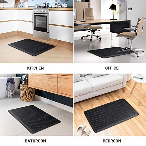 HappyTrends Kitchen Mat Cushioned Anti-Fatigue Kitchen Rug,17.3