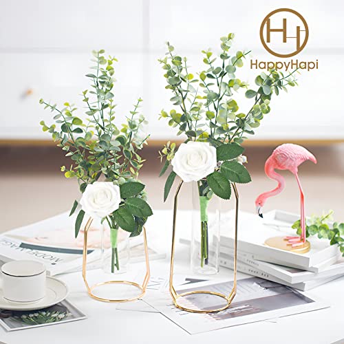 Happyhapi 50Pcs Artificial Flowers Roses Bulk White Foam Fake Roses With Stems For Wedding, Bridal Shower Decorations Fake Flowers Centerpieces Tables Decorations #TOP4