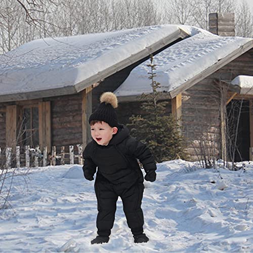 Waterproof Down Filled Baby Snowsuit Fleece Lined Winter Coat, Light Weight, With Gloves&Shoes3