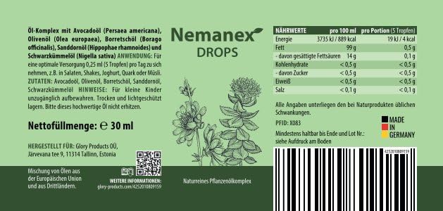 NEMANEX | mit hochwertigen Inhaltsstoffen | Unterstützung für den Körper | 30 ml Inhalt (1)