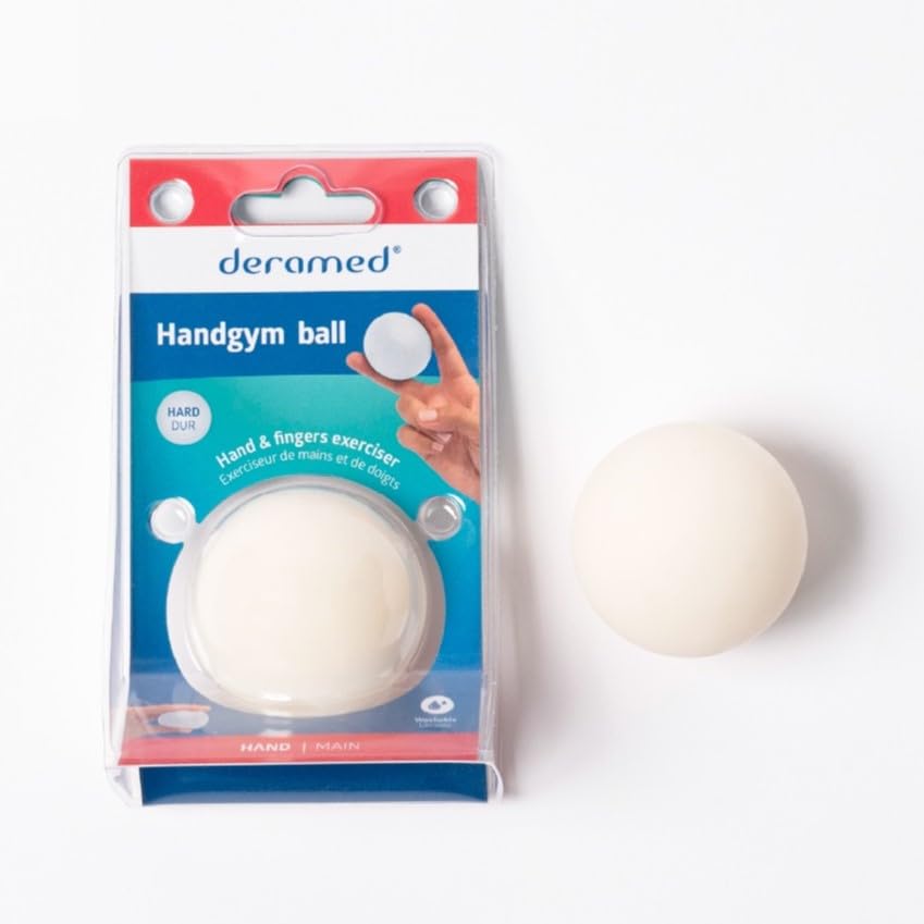 DERAMED HandGym Ball 3 Densities Hand Rehabilitation Forearm Strengthening Stress Reduction Mobility Improvement RSI Treatment Proprioception-image-44