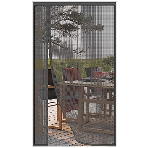 Magnet-Fliegengitter Ohne Bohren - 34x185 Cm, Selbstschließend & Katzensicher