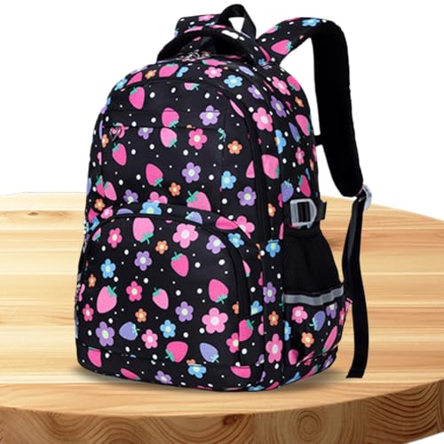3 Pcs Backpack with Lunch Box Fashionable Backpacks for (Black)2