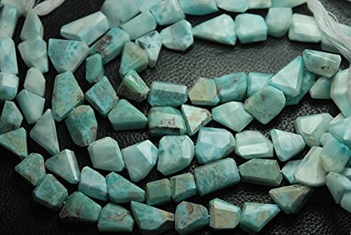 Larimar véritable en pépites facettées de grande taille pour bijoux d'exception