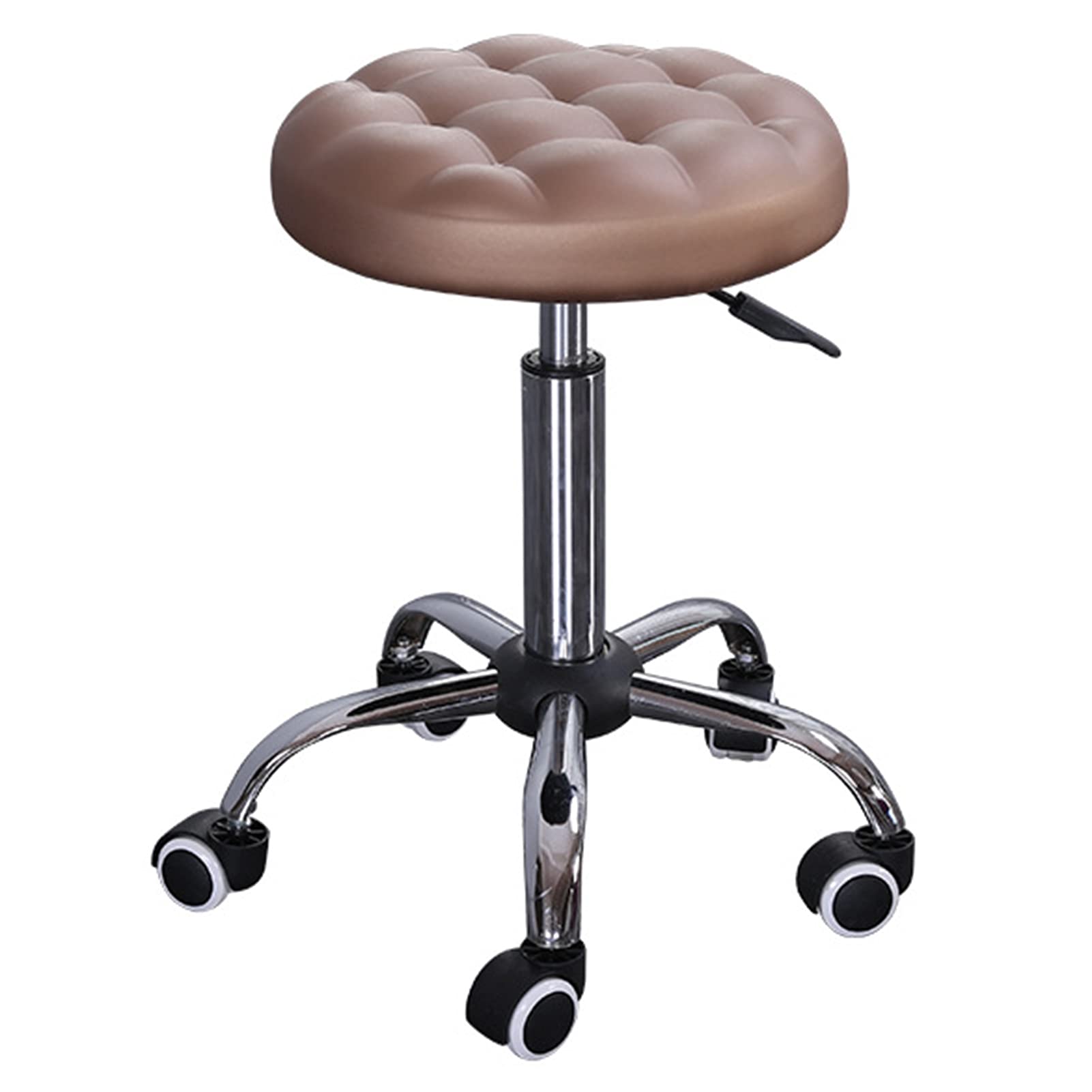 Taburetes giratorios Redondos para salón de Belleza, Barra rodante, Barra de Laboratorio con Ruedas, Altura del Asiento Ajustable 45-62 cm Made in China