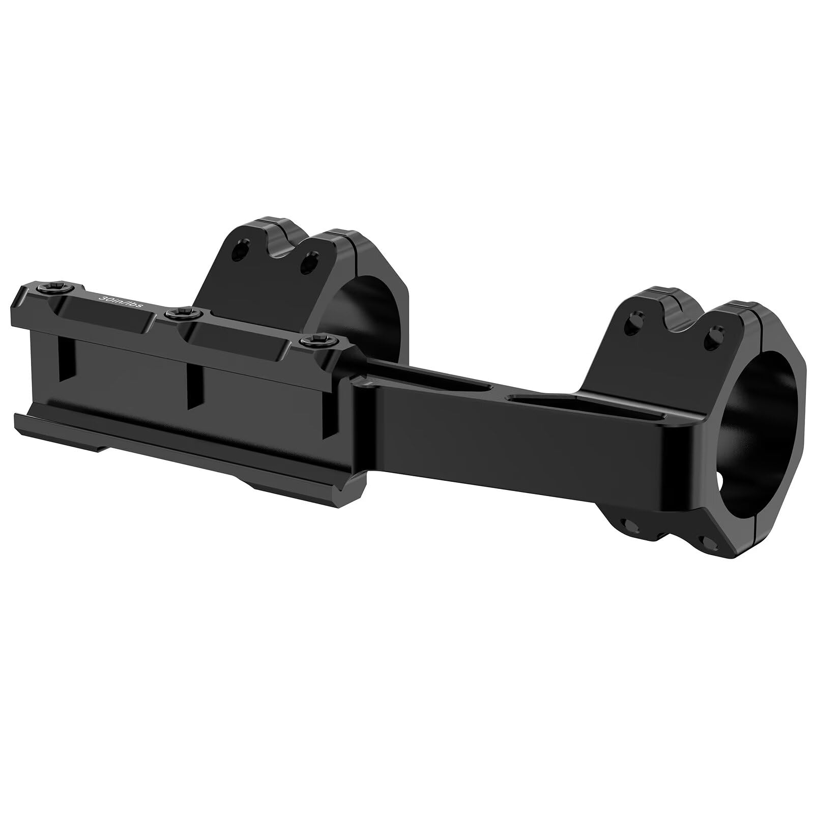 WestHunter Optics Precision Picatinny - Soporte para mira telescópica Picatinny, tubo de 30 mm/34 mm, doble anillo, ligero, de una sola pieza, 20 MOA, nivel de burbuja, modelo básico