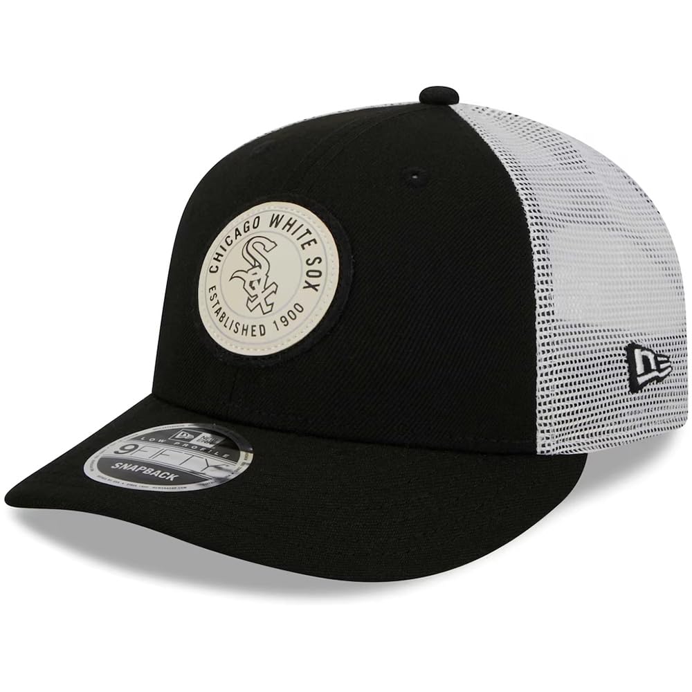 New Era Chicago White Sox 9FIFTY Low Profile Circle Patch Trucker Snapback Cap Verstellbare Mütze