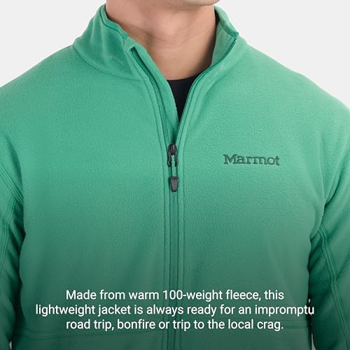 Image of MARMOT Men's Rocklin Full-Zip Jacket - Classic, Warm, Lightweight 100-Weight Fleece Layer