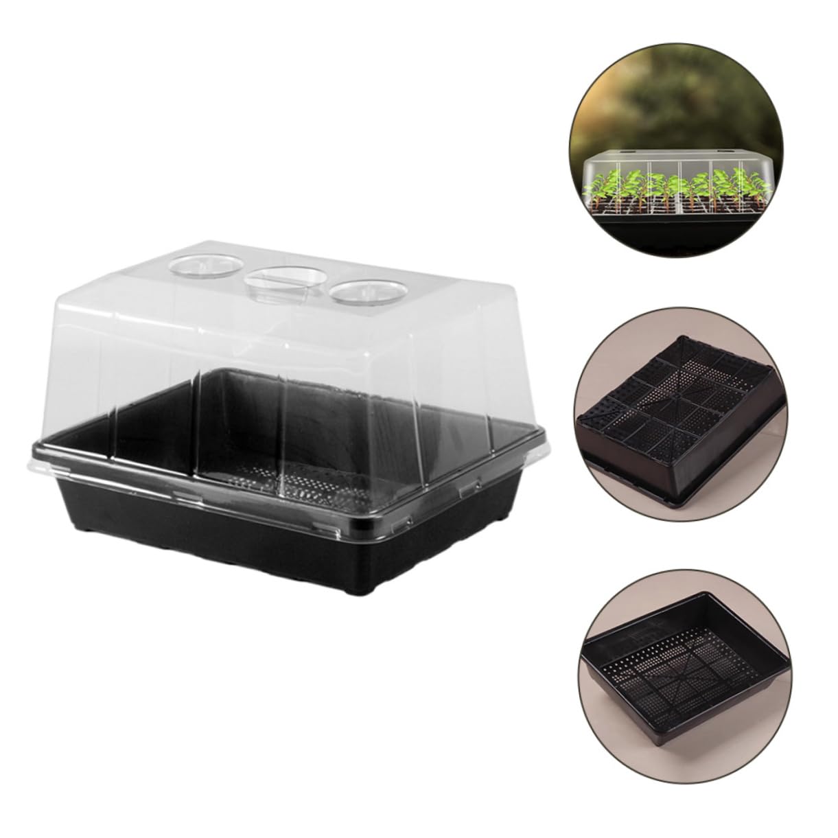 1ensemble Plateau De Germination Reutilisable Plastique pour De Trays pour Débutants Jardinage pour Pépinières Et Cultures Intérieur