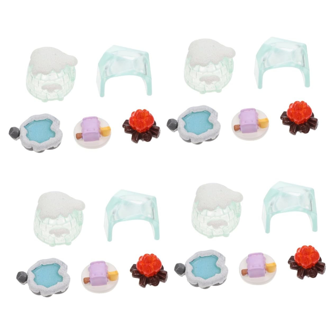 HANABASS 20pezzi Decorazioni Paesaggio Delicate Ornamenti Da Scrivania Per Festa e Casa Design Elegante Materiali Di Qualità Premium Facile Da Usare Adatto Vari Stili Di Arredamento Per