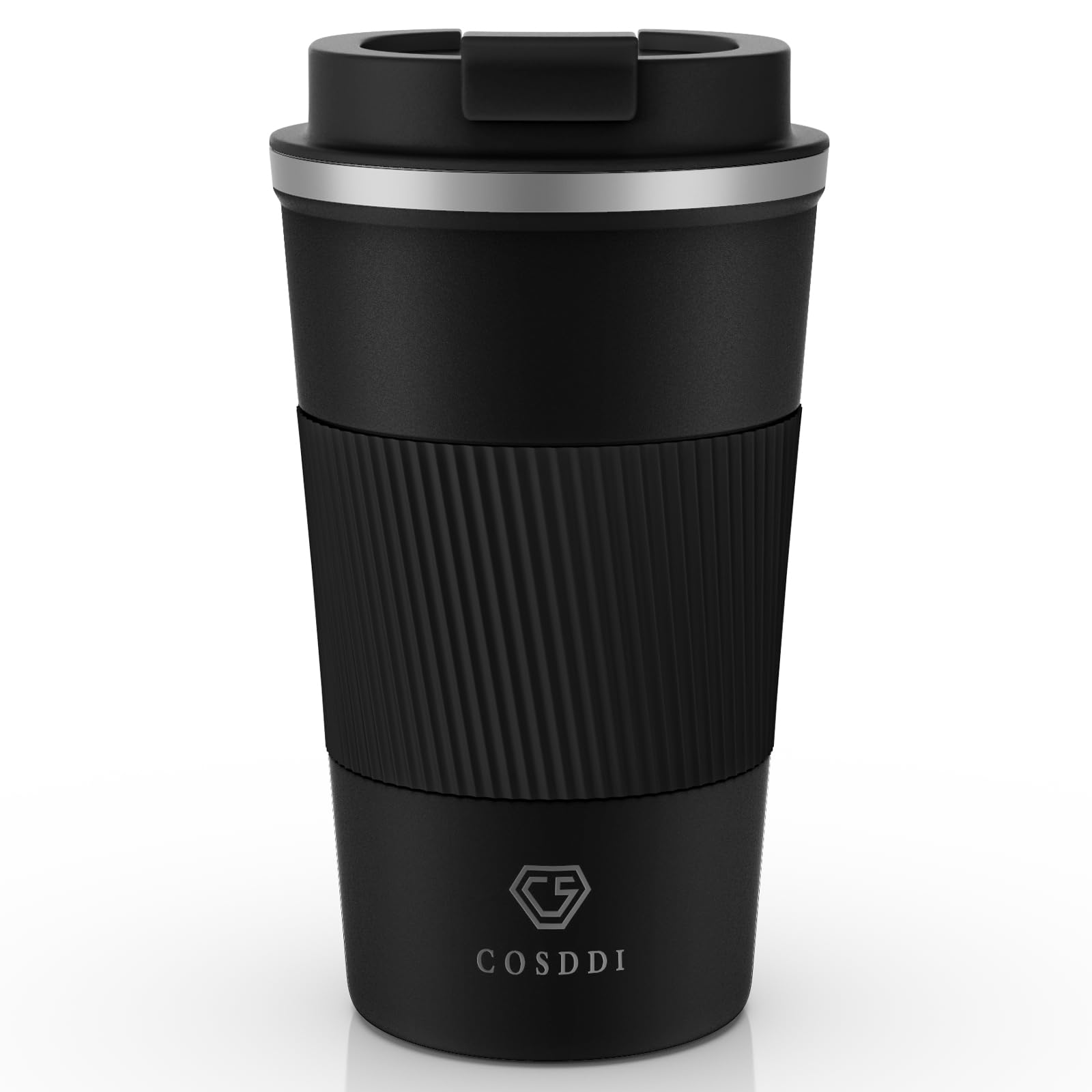 CS COSDDI Tazza Termica,Tazza da Viaggio per Caffe,Beuta da vuoto in acciaio inossidabile,Tazza termica da viaggio con coperchio a prova di perdite -Adatta a Caffe Te e Altre Bevande