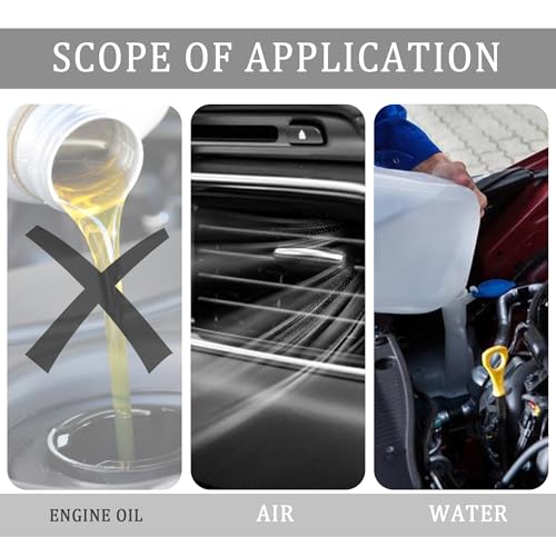 Image of 6PCS 5Ft Vacuum Line,Multipurpose Vacuum Lines Automotive for Car Engine,1 /8 inch 5 /32 inch 3 /16 inch 1 /4 inch 5 /16 inch 3 /8 inch Vacuum Hose Kit,Universal Car Accessories Silicone Tubing for Air /Water (6PCS)