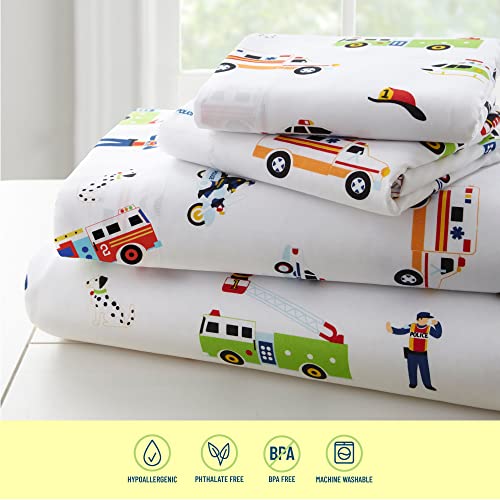 Wildkin Kids 4 Pc Toddler Bed In A Bag For Boys And Girls, Microfiber Bedding Set Includes Comforter, Flat Sheet, Fitted Sheet, And One Pillow Case (Heroes) #TOP2
