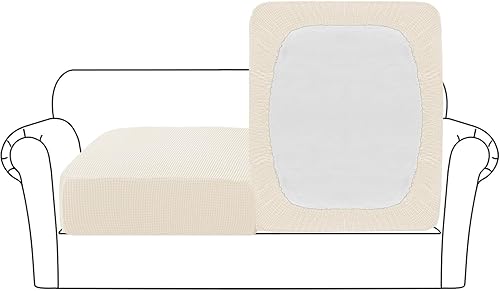 Vista 41 de Flamingo P Funda de cojín elástica de alta estiramiento para asiento de sofá, protector de muebles para sofá, funda de sofá suave y flexible