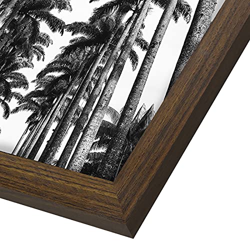 Americanflat 22x28 Poster Frame with Polished Plexiglass - Wide Picture Frames Made of Engineered Wood for Vertical or Horizontal Wall Display - Epic Collection - Walnut