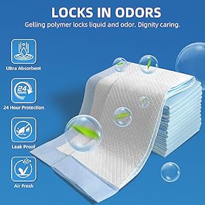 Extra Large 36 x 36 in Disposable Bed Pads (25 Count) XXL Heavy Duty Adults Incontinence Underpads,Super Absorbent Thicken Puppy Training Pee Pads