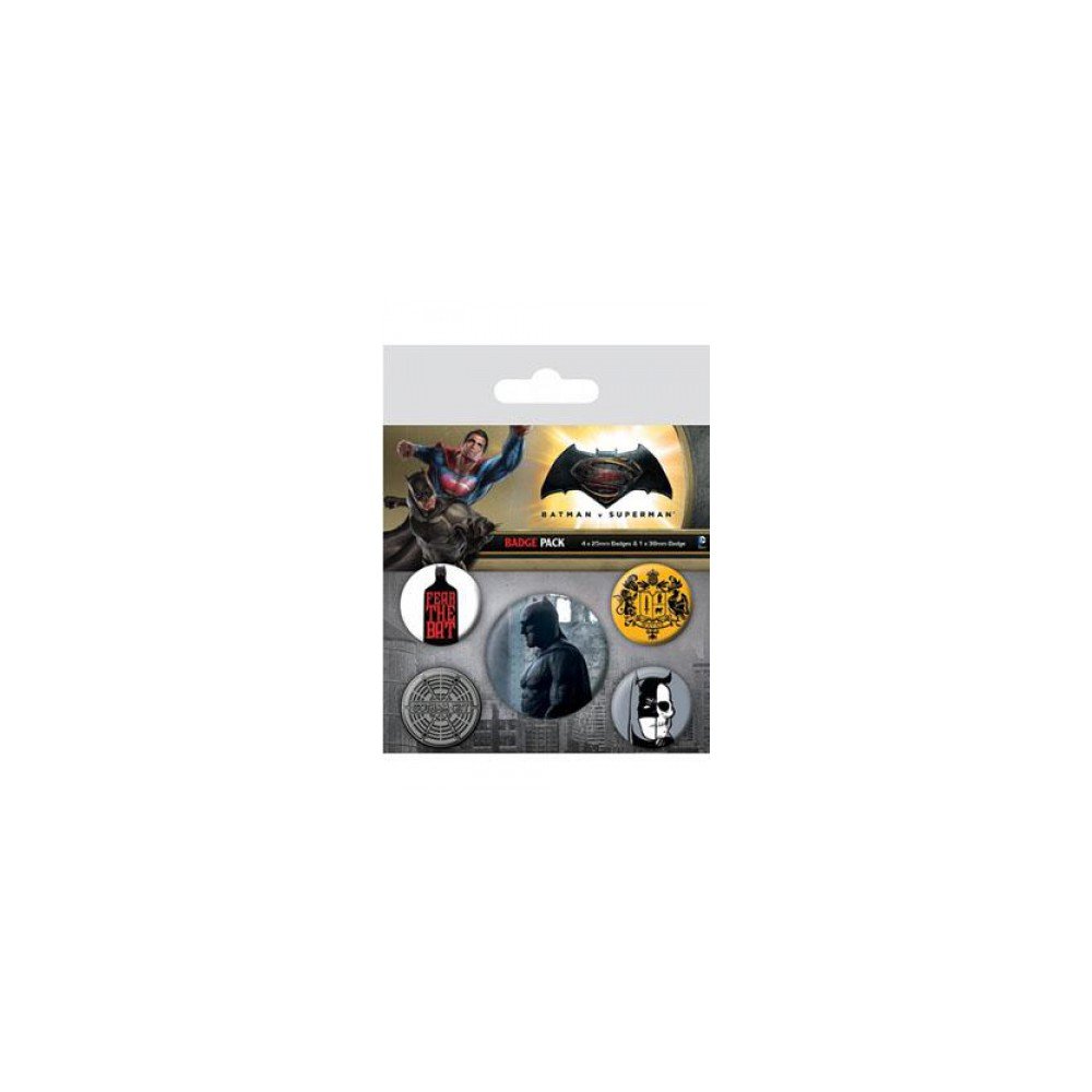 Pyramid International Batman V Superman Badge, Multi-Colour, 10 x 12.5 x 1.3 cm