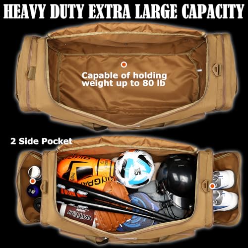 Image of 130L Extra Large Duffle Bag for Men, Heavy Duty Large Duffle Bag for Travel