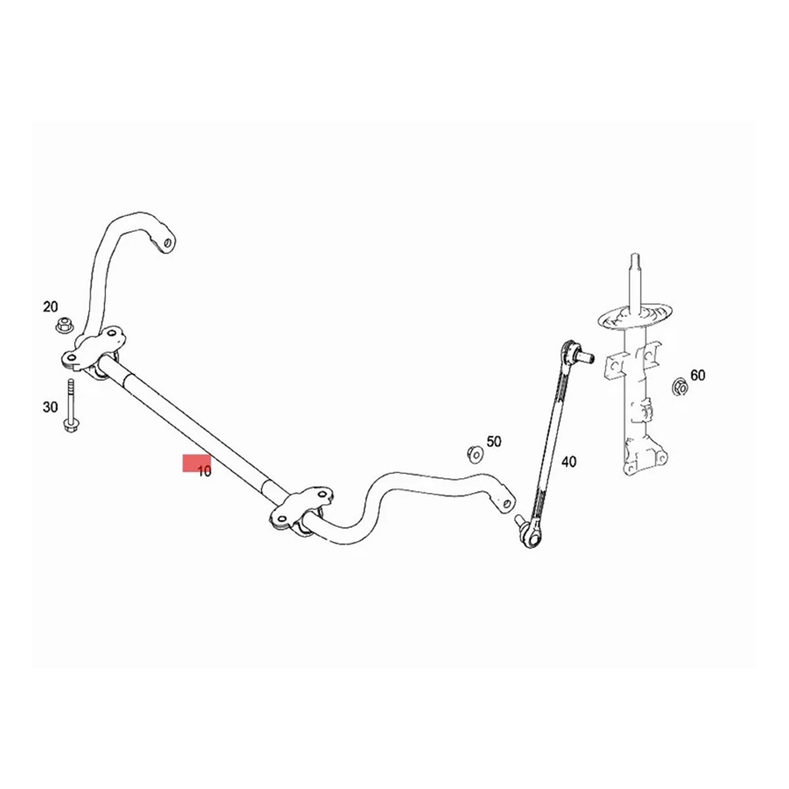 Muzhen Store Compatible avec la Barre de Torsion de Voiture Benz FG W212 W218, Avant avec Support, Barre de Torsion Tubulaire Avant