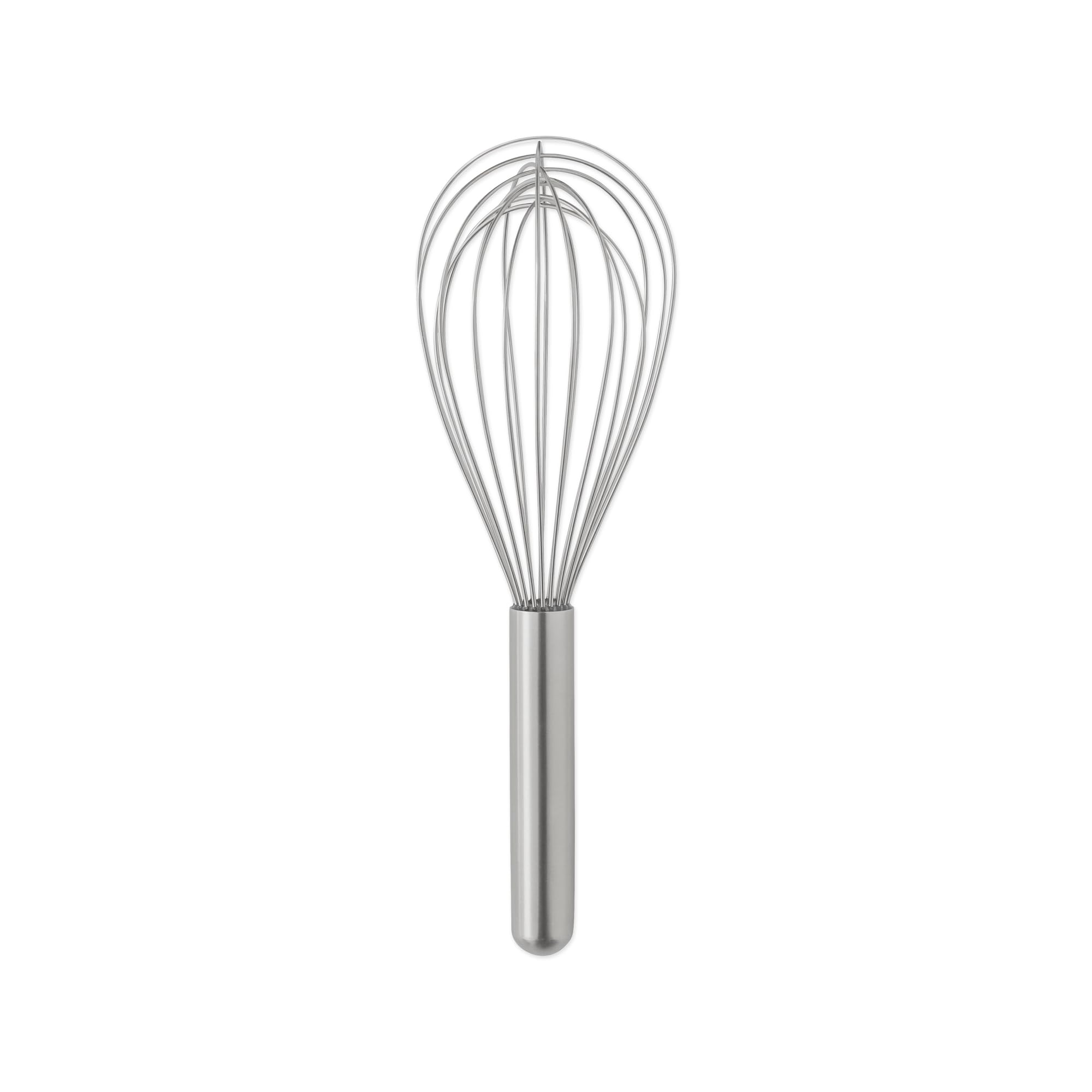 RSVP International Endurance Large Balloon Whisk, All-Purpose Kitchen Tool, Wide Design for Mixing Batters, Sauces Over Heat, Whipping Egg Whites & Custards, 18/8 Stainless Steel, 11x3.5-Inch