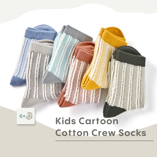 Boys Cotton Crew Socks Kids Seamless Dress Socks for Boys Colorful Quarter Socks2