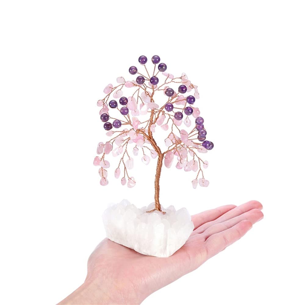 Arbre d'argent Feng Shui en cristal, le cadeau idéal pour une crémaillère