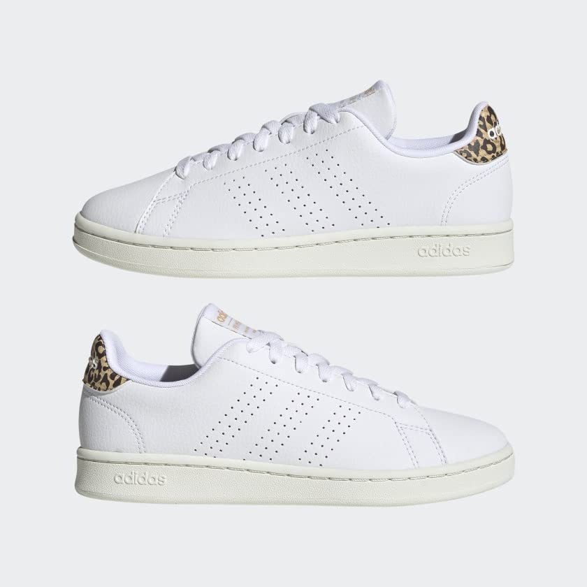 Image of adidas Womens Advantage Lace Up Sneakers Shoes Casual - White