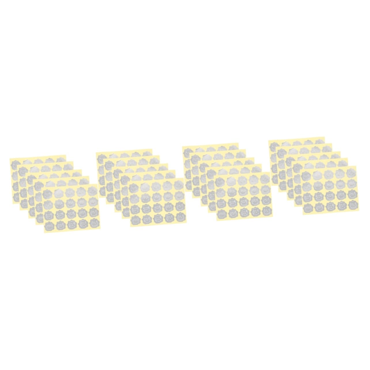 SHINEOFI 20fogli Etichette Adesive Per Buste e Confezioni Di Stickers Per Chiusura Pratiche Adesivi Per Decorare e Informare Adesivi Saldabili Per Uso Domestico Facile Applicazione Su
