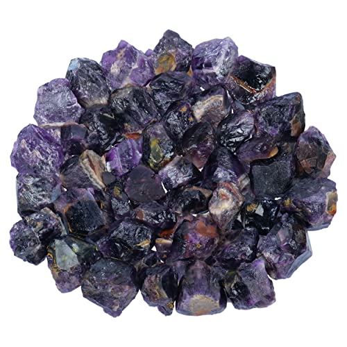 ABHISUBYA Amethyst Crystals - Vase Filler - Crystals and Stones - Unpolished Gemstones - Raw Crystals - Rocks for Tumbling - Bag of Amethyst Crystals - Metaphysical Gifts - Fish Tank Aquarium Rocks