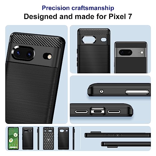 Qiinogow Case Compatible with Google Pixel 7, Slim Fit Phone Cover with Shock-Absorption - Image 2