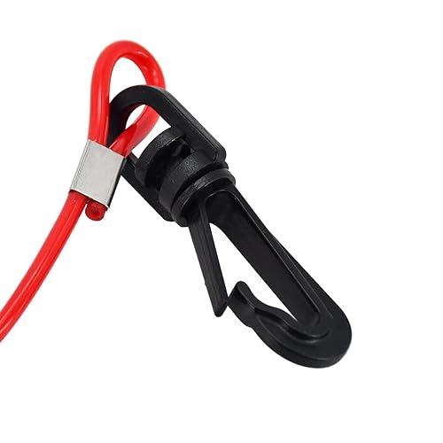 Miniatura 5 de Llaves universales de interruptor de parada de seguridad para barco, 11 unidades con cordón compatible con Yamaha Tohatsu Suzuki compatible con