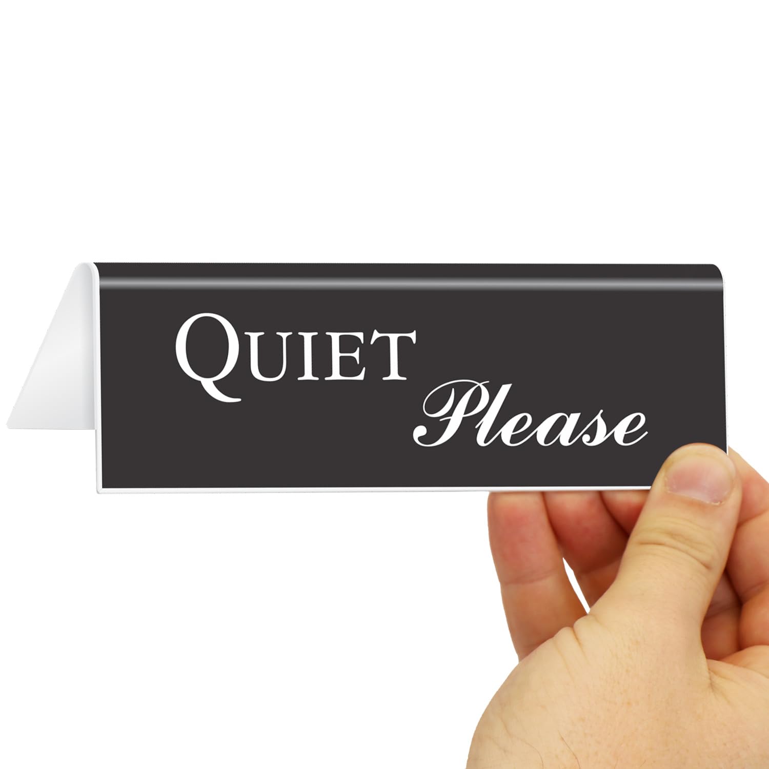 Amazon.com: SmartSign Quiet Please Desk Sign, 2