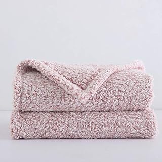 Ultra Soft Cozy Fleece Sherpa Throw Blanket, 2 Tones Ombre Light Brown Pattern Reversible, Light Weight Warm Decorative Boho Style Throw Blanket Cover for Sofa, Couch, Bedroom,Travel, 127x152cm