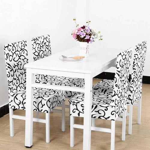 Couverture de chaise extensible lavable pour rénover et protéger vos sièges - 4
