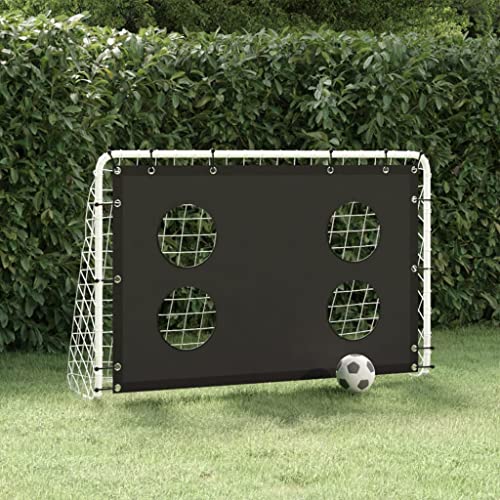LLEZKBR Furniture Select - Red de entrenamiento de portería de fútbol de acero, 184 x 61 x 122 cm