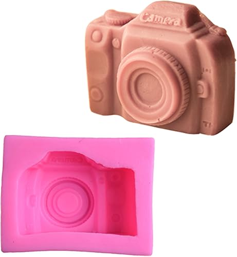 Molde de fondant para cámara de silicona para pastel de chocolate, molde de caramelo, herramientas de pastelería para hornear, mini molde de jabón