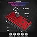 for Galaxy A11 Phone Case, Samsung A11 Phone Case with Screen Protector, Military Grade Protective Cases with Ring for Samsung Galaxy A11 (Red)